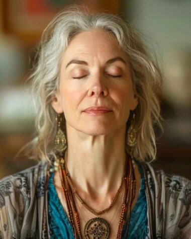 Learn a simple breathing exercise to manage menopause-related stress and mood swings, enhancing daily calmness and balance.